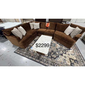 4-Piece Honey Amber Cuddler Sectional