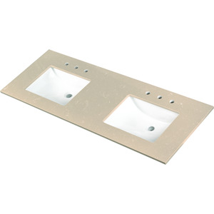 Cosmic Sand 60" Double Sink Vanity Top