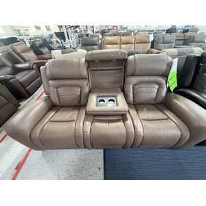 Dual Power Motion Sofa with Drop Down Console & Speakers