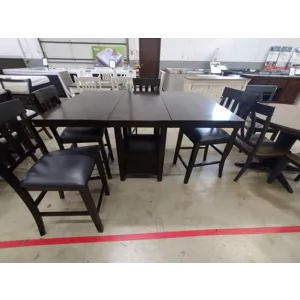 Counter-Height Dining Table with 4 Chairs