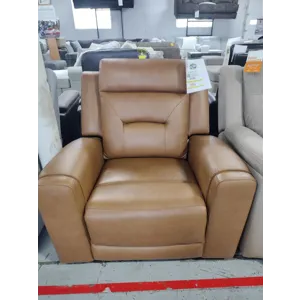Dual Power Vegan Leather Recliner