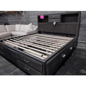 King Bookshelf and Storage Bed