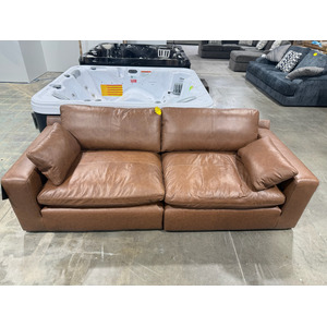 2-Piece Leather Modular Sofa