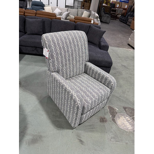 Custom Upholstered Swivel Pushback Chair