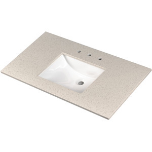 Iced White 36" Vanity Top
