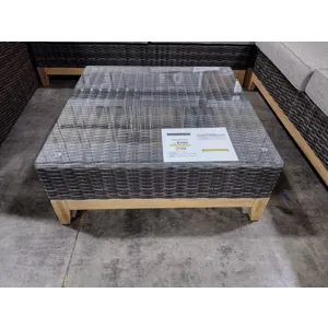 Outdoor Glass-Top Coffee Table