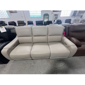 Dual Power Leather Zero Gravity Reclining Sofa