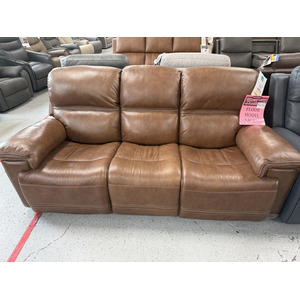 Dual Power Motion Leather Sofa