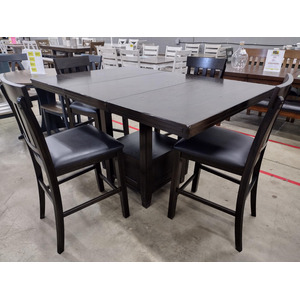 Counter-Height Dining Table with 4 Chairs