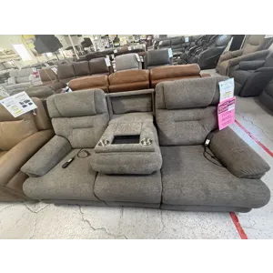 Triple Power Reclining Sofa with Heat and Massage