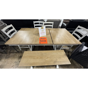 Dining Table with 4 Side Chairs and Bench