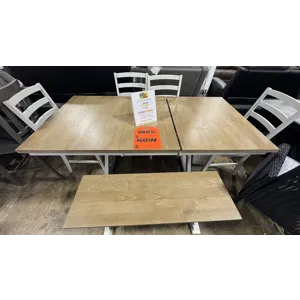 Dining Table with 4 Side Chairs and Bench