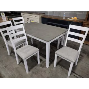 Dining Table with 4 Chairs and Bench