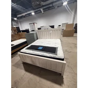 King Bed with Dresser and Mirror