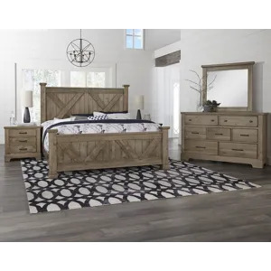 Cool Rustic Queen Panel Bed