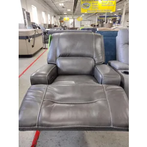 Dual Power Leather Recliner