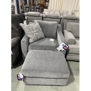 Oversized Chair with Ottoman