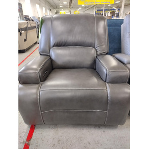 Dual Power Leather Recliner