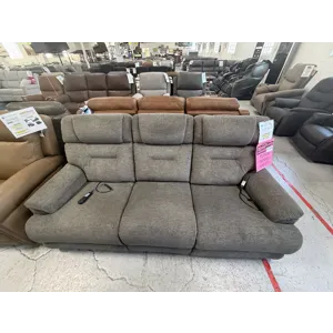 Triple Power Reclining Sofa with Heat and Massage