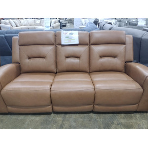 Dual Power Leather Reclining Sofa