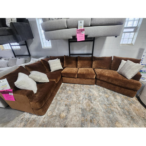 4-Piece Honey Amber Cuddler Sectional