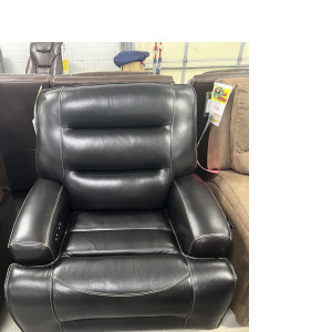 Dual Power Leather Recliner