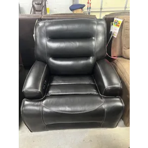 Dual Power Leather Recliner