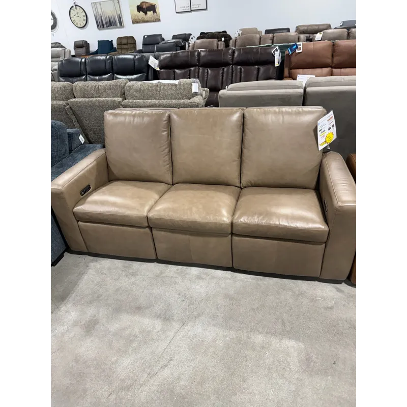 Leather Power Reclining Sofa