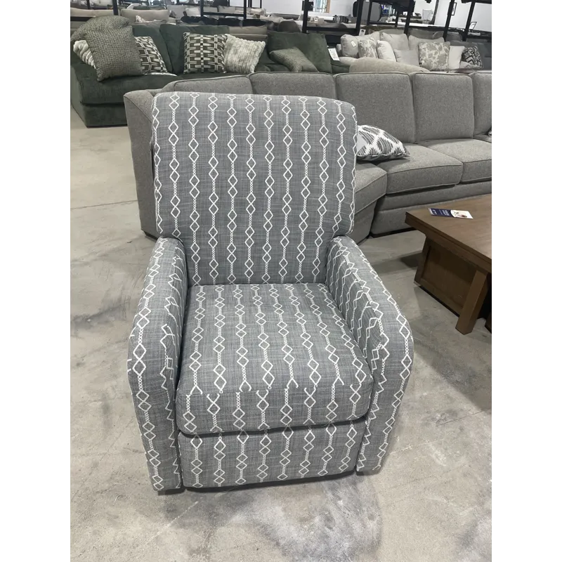 Push Back Swivel Reclining Accent Chair