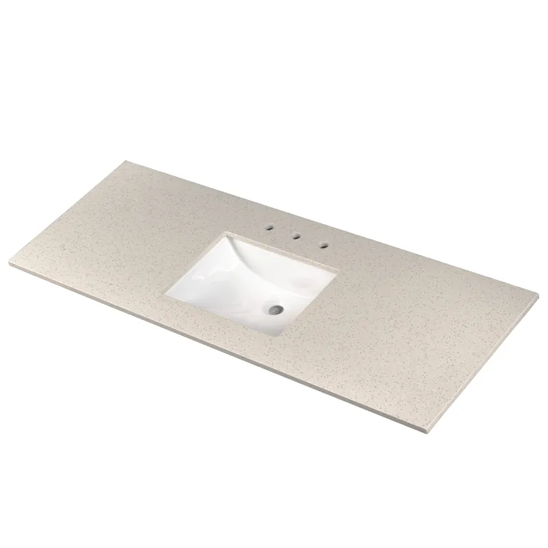 Iced White 60" Vanity Top