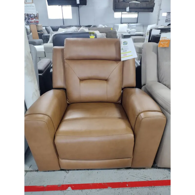 Dual Power Vegan Leather Recliner