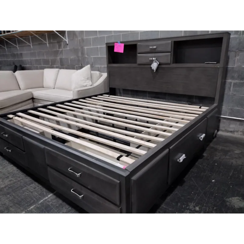 King Bookshelf and Storage Bed