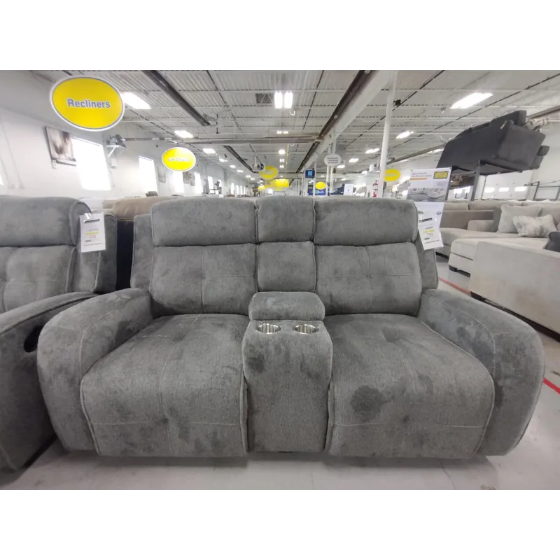 Manual Reclining Loveseat with Console