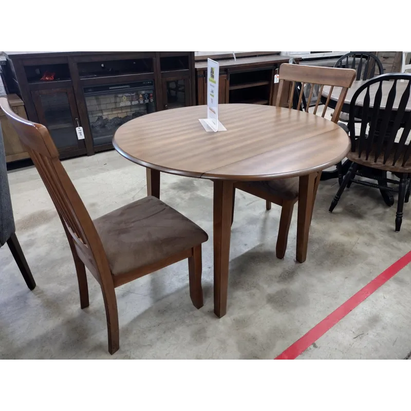 Kitchen Table with Drop-Down Leaves and 2 Chairs