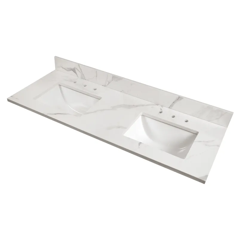 Calcatta Nowy 60" Double Sink Vanity Top