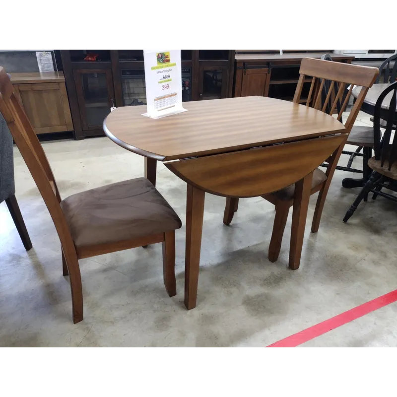 Kitchen Table with Drop-Down Leaves and 2 Chairs