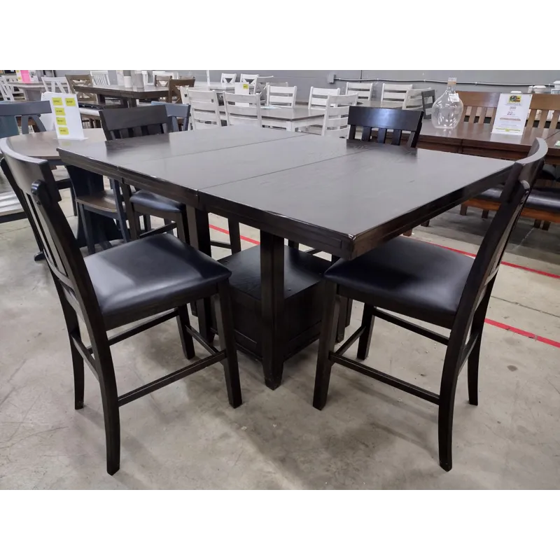 Counter-Height Dining Table with 4 Chairs