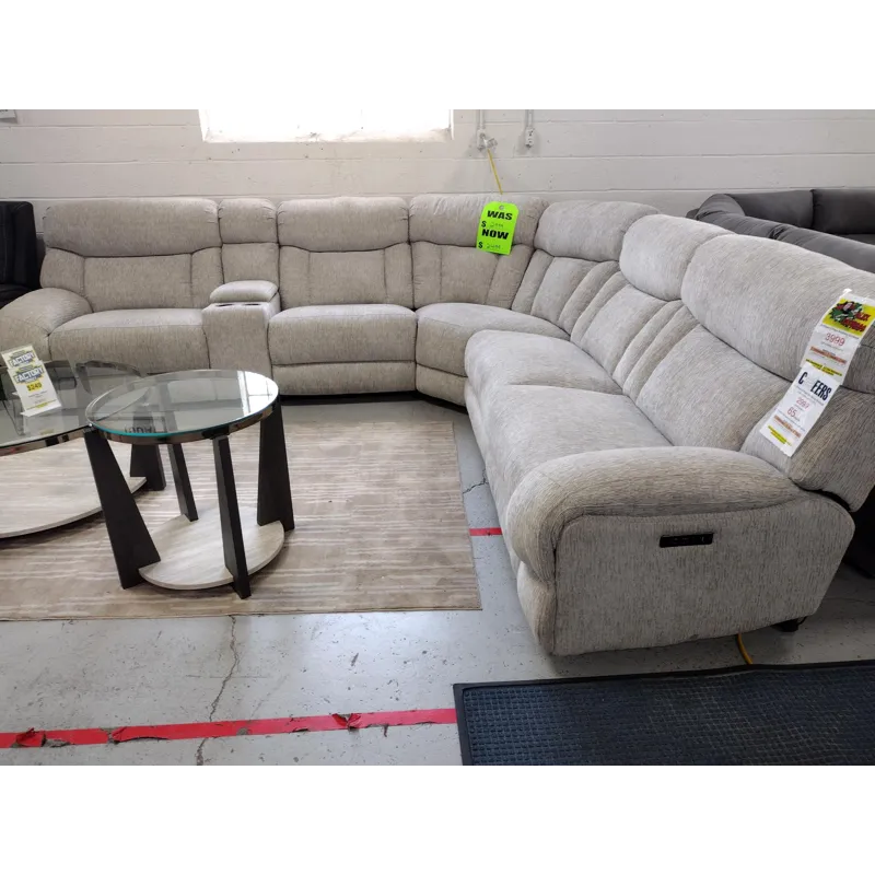 Dual Power 6-Piece Reclining Sectional