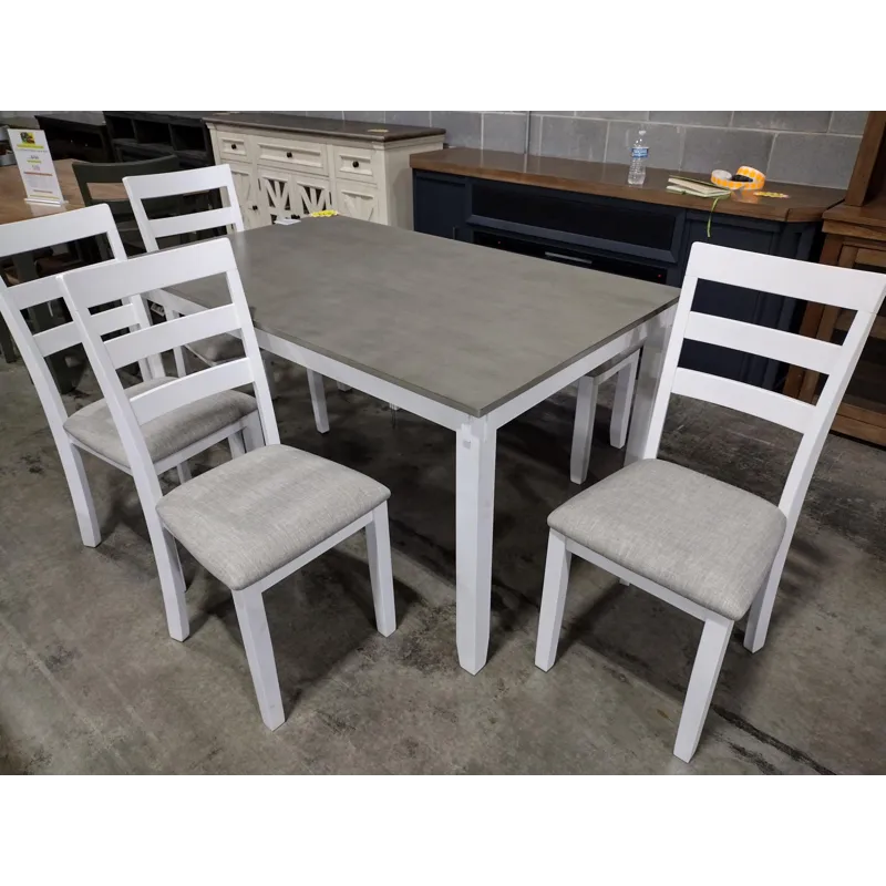 Dining Table with 4 Chairs and Bench