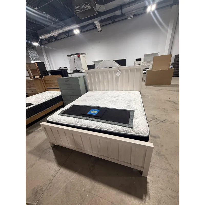 King Bed with Dresser and Mirror