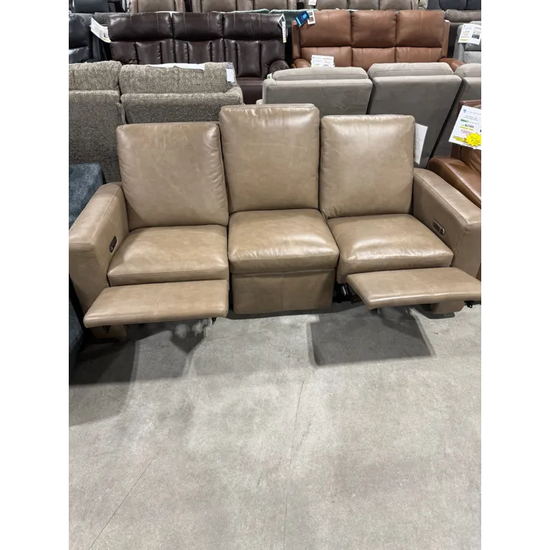 Leather Power Reclining Sofa