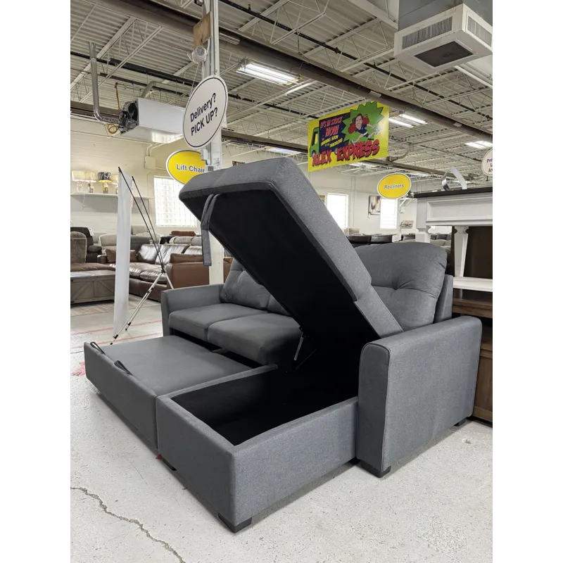 Fiorenzo Sleeper Sectional with Reversible Storage Chaise