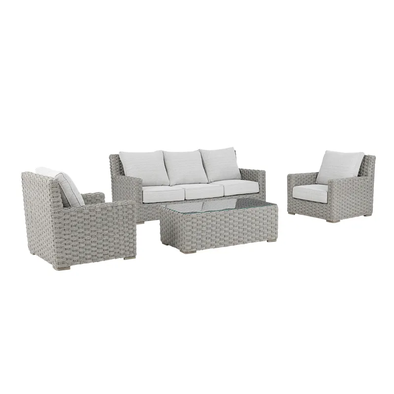 Harbor Breeze Outdoor Sofa, Swivel Chair, and Table
