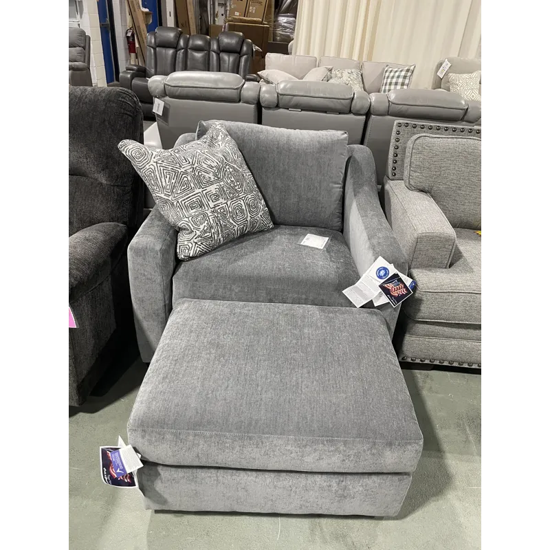 Oversized Chair with Ottoman