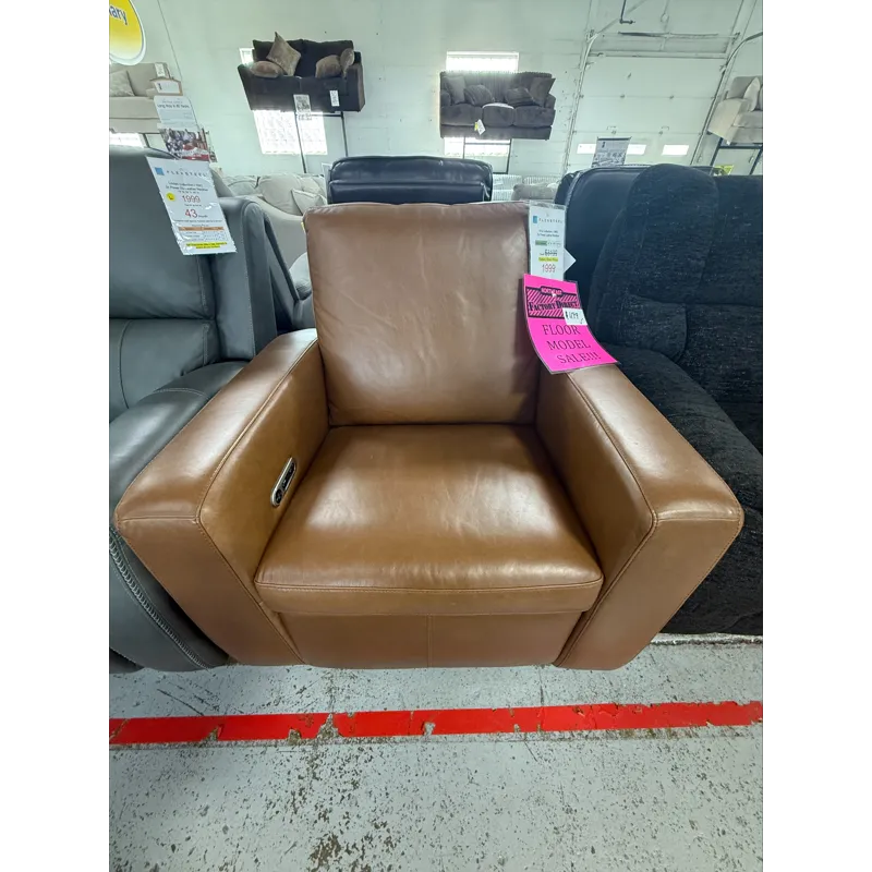 Dual Power Leather Flexsteel Recliner