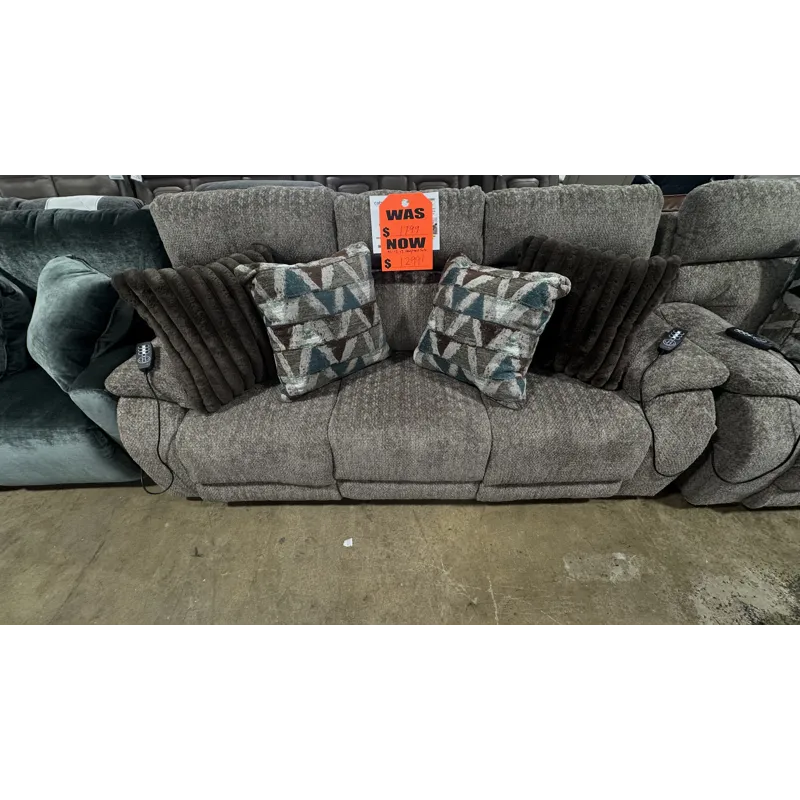 Triple Power Reclining Sofa with Heat and Massage