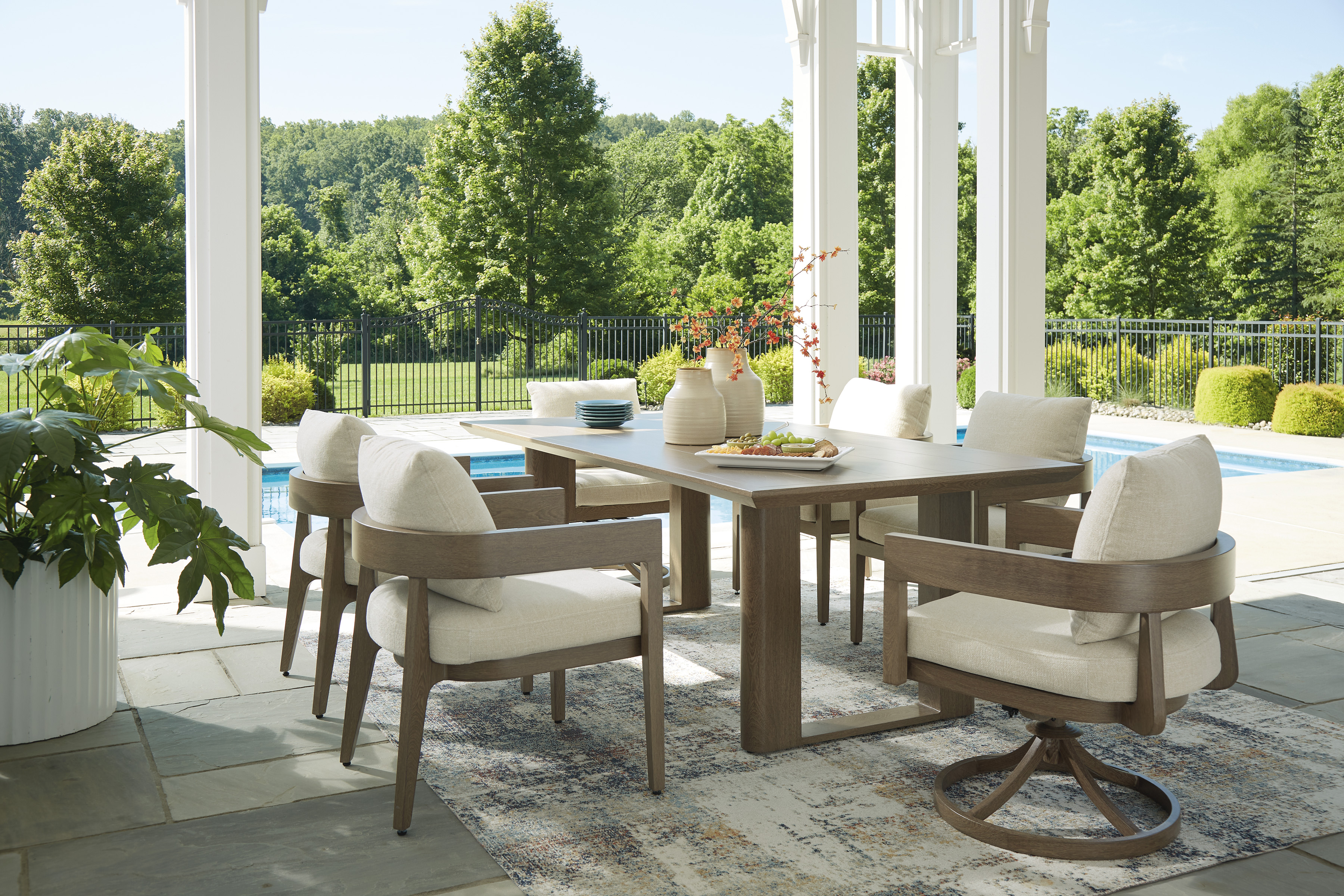 Serene Bay Outdoor Dining Set by Ashley Furniture at Northeast Factory ...
