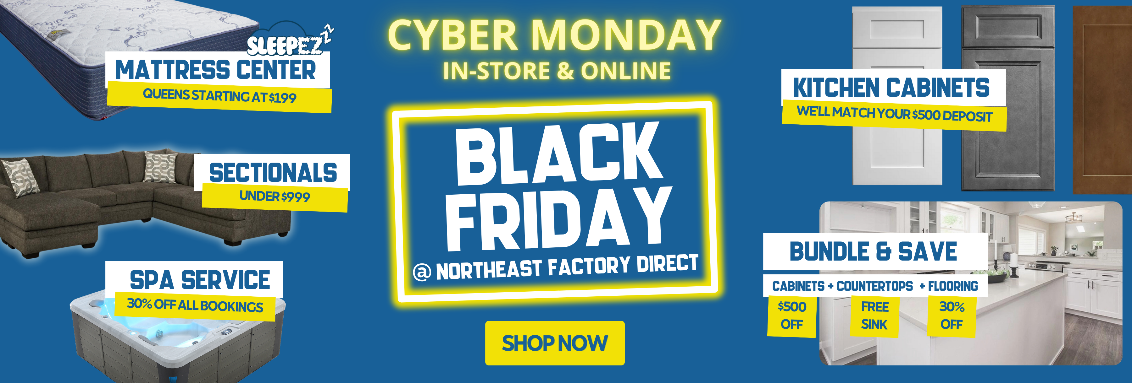 Black Friday Website Banner Cyber Monday