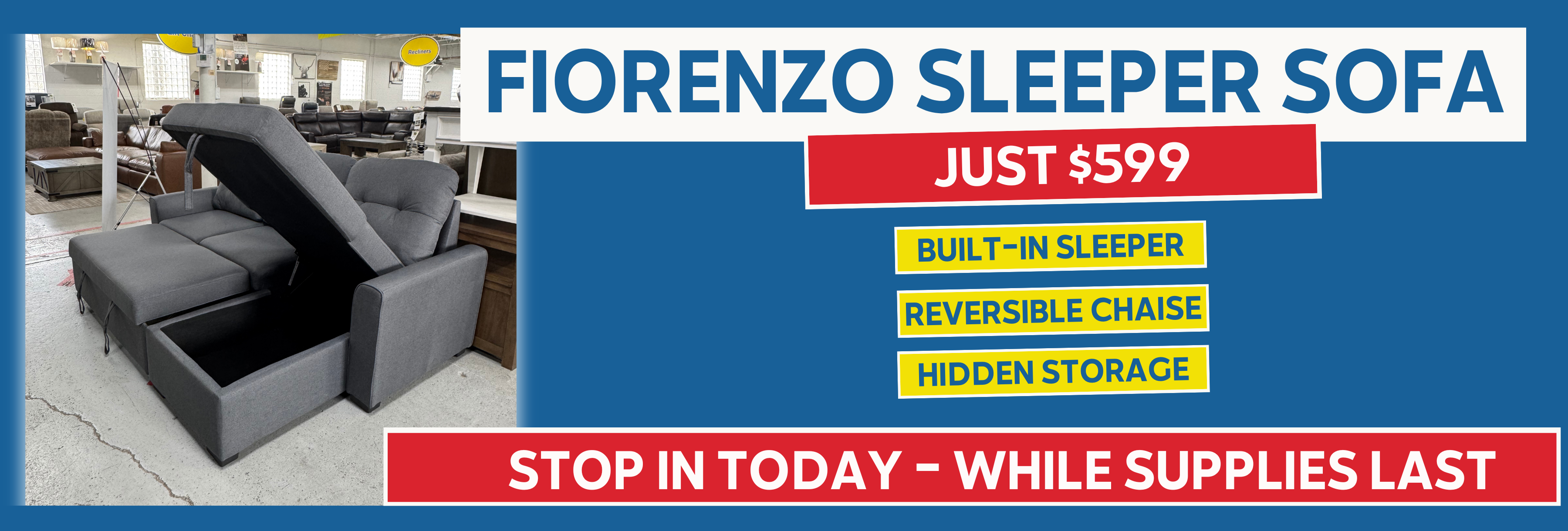 Fiorenzo Sleeper Sofa Ad