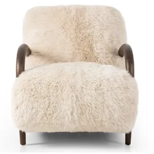 Sandro Chair - Champagne Mongolian Fur